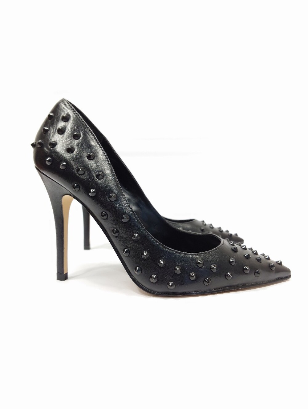 Truth or Dare by Madonna Floriku Black Leather Studded Pumps Size 7